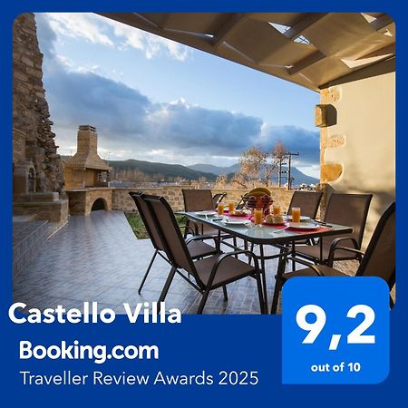 Castello Villa - Seaview Villa Atop The Venetian Walls Kíssamos Extérieur photo